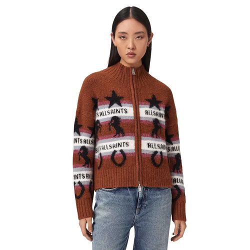 AllSaints Epona Jacquard Cardigan